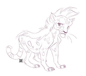 Cheetah Cub Sketch