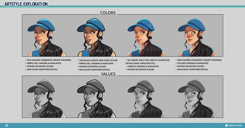 Rendering style exploration