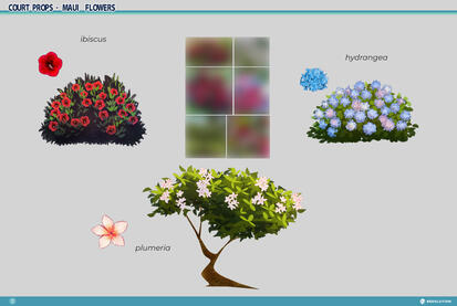 Concept for flowers in the location Maui