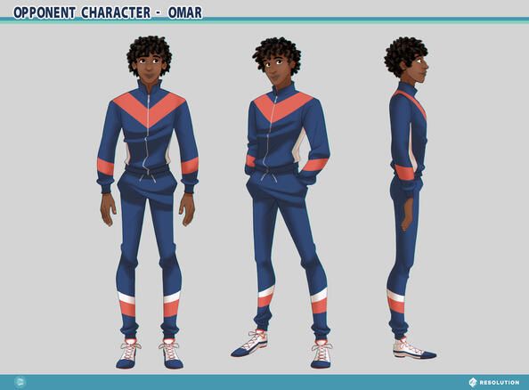 Opponent character Omar